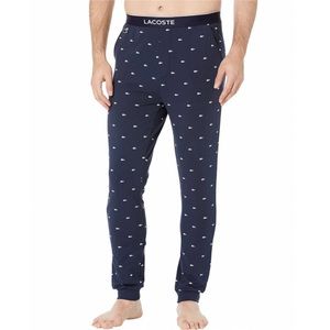 Lacoste Navy Crocodile Print Pajama Pants ~ Sleepwear